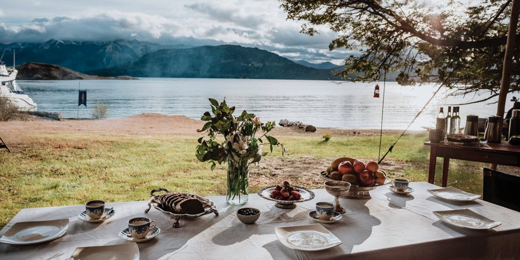 Glamping dinner in Bariloche Patagonia Argentina Alchemy Contours Travel