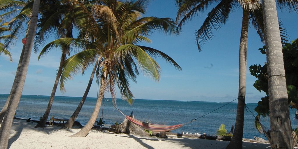 Best time to visit Belize. Ambergris Caye during dry season. 