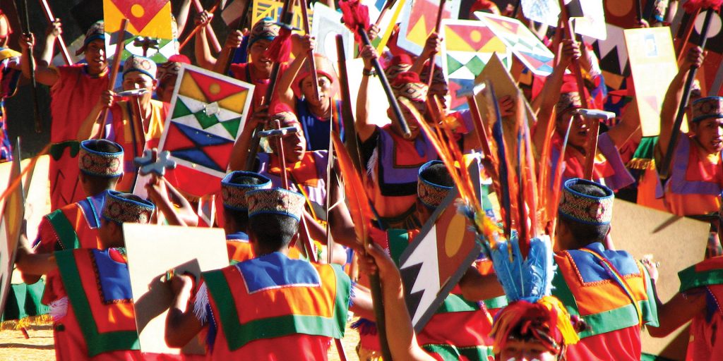 Ben Price Peru Cuzco Inti Raymi celebrations close up