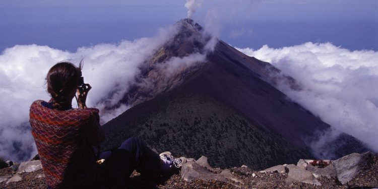 Guatemala Via Venture view of fuego volcano from acatenango Contours Travel