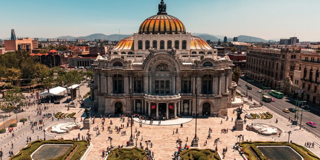 Mexico Canva Bellas Artes Mexico City Contours Travel