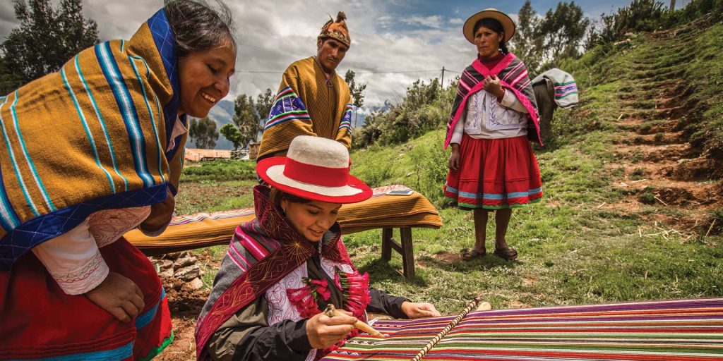Peru Sacred Valley Culture weaving Condor Travel