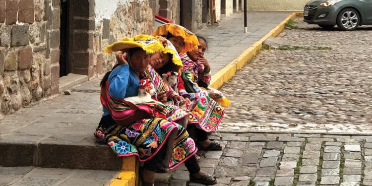 Ladies in the streets of Cuzco Peru Contours Travel