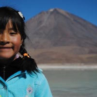 Bolivia Eduardo Abaroa national reserve Magri girl