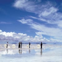 Landscape Uyuni Salt Flats Bolivia Contours Travel