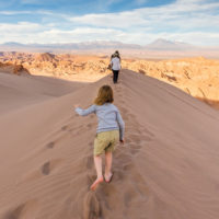 Chile Tierra Atacama family in dunes Contours Travel