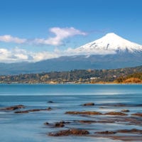 Chile Patagonia Lakes Lago Villarrica Contours Travel