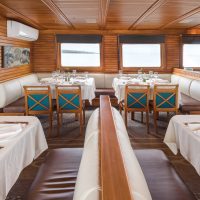 Dining room Corals Cruise Galapagos Ecuador Klein Contours Travel