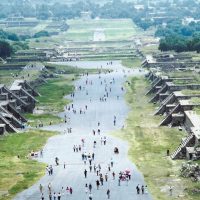 Teotihuacan pyramids view of main street Mexico City Canva Contours Travel