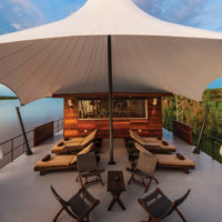 Aria Amazon Cruise Outdoor Lounge Iquitos Amazon Peru Aqua Expeditions Contours Travel