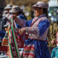Peru Colca Canyon women selling crafts Contours Travel