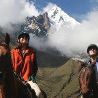 Peru Mountain Lodges Salkantay horseback riding Contours Travel