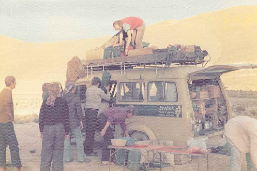 1975 Bustrek bus in South America